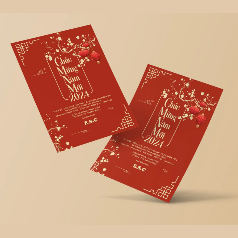Thiệp Tết, Thiệp chúc mừng năm mới 02